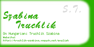 szabina truchlik business card